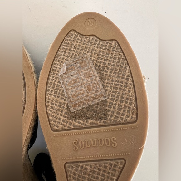 EUC Soludos Marseille Wedge in Black, size 10 - Picture 10 of 11